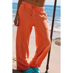 Free People Movement MVP Summer Poppy Orange Harem Pants Size XL NWT